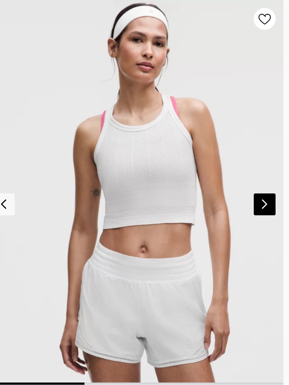 Swiftly Pointelle Cropped Racerback
Tank Top